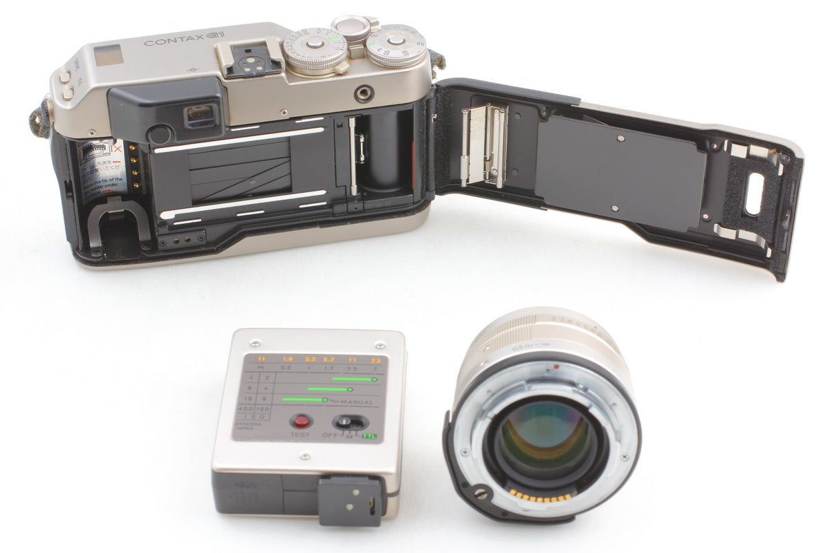 *N MINT+++ w/ TLA140* Contax G1 Film Camera Planar 45mm F2 Lens Flash From JAPAN