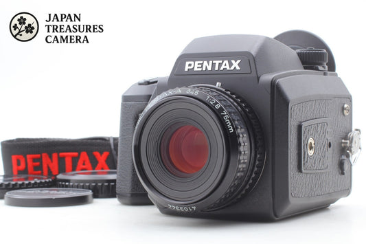 Top MINT PENTAX 645NII N II Camera SMC A 75mm F2.8 Lens 120 Film Back From JAPAN