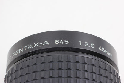 *MINT+++* PENTAX 645N Film Camera SMC A 45mm F2.8 Lens 120 Film Back From JAPAN