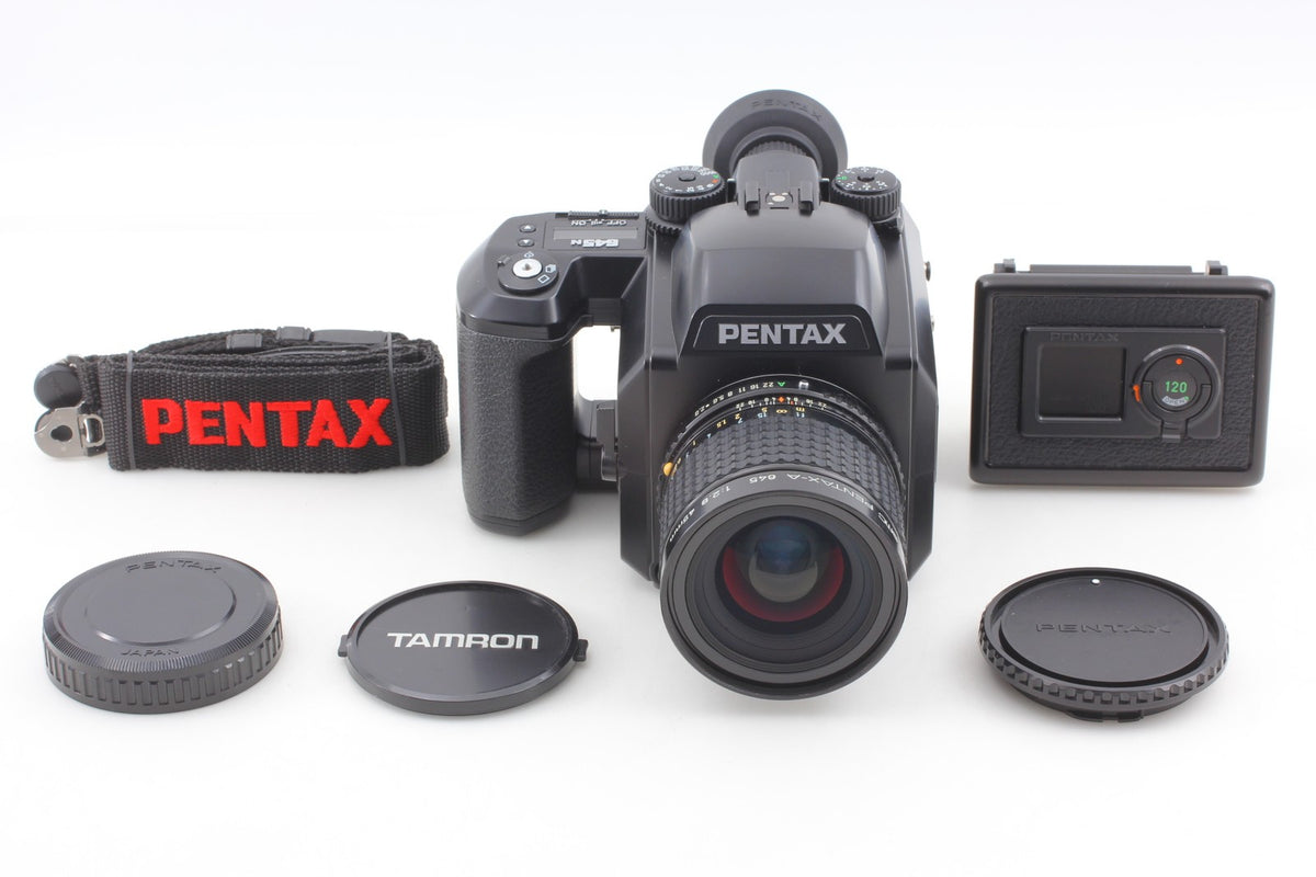 *MINT+++* PENTAX 645N Film Camera SMC A 45mm F2.8 Lens 120 Film Back From JAPAN