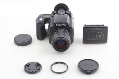 Read *N MINT* PENTAX 645N Camera SMC A 55mm F2.8 Lens 120 Film Back From JAPAN