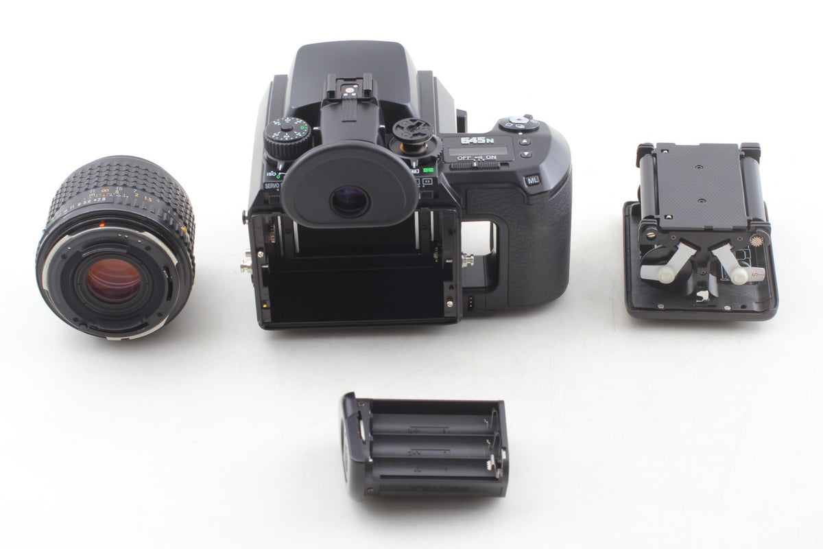 Read *N MINT* PENTAX 645N Camera SMC A 55mm F2.8 Lens 120 Film Back From JAPAN