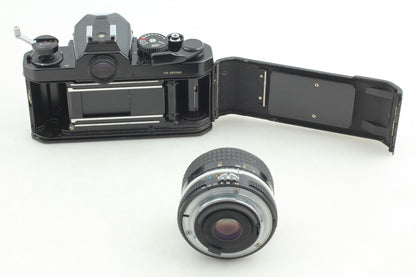 *N MINT+++ w/ Strap* Nikon FM SLR 35mm Film Camera Ai 28mm F3.5 Lens From JAPAN