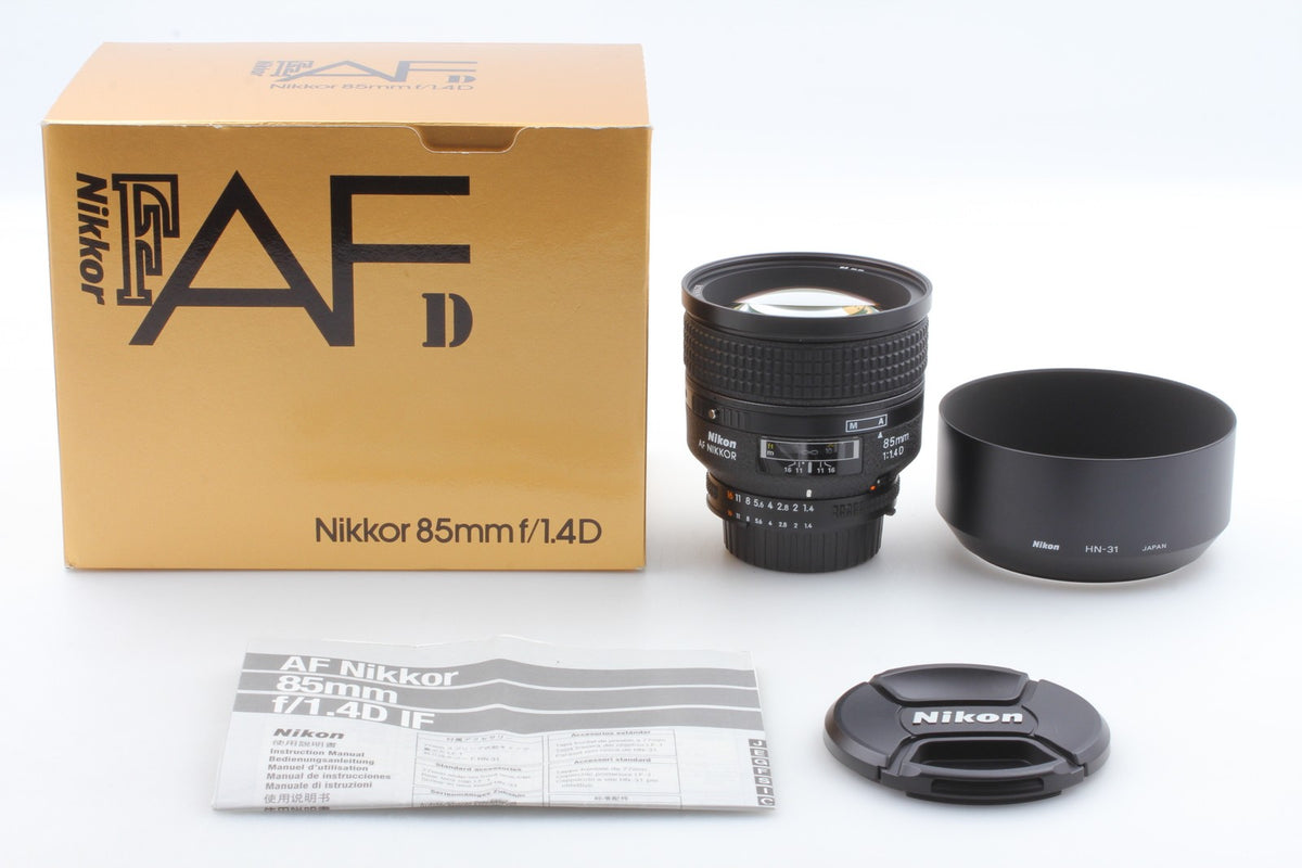 *Almost Unused in Box* Nikon AF Nikkor 85mm F1.4D Portrait Prime Lens From JAPAN